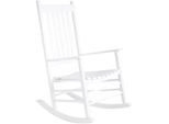 Sedia A Dondolo - Sedia A Dondolo - Per Camera Da Letto, Soggiorno, Giardino E Balcone - Sedia Grande Per Adulti - Bianco