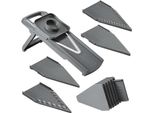 Metaltex 194579000 Slice-V Grattugia Universale Abs/Inox Incl. 5 Inserti Di Lama / Affettatrice