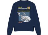 Star Trek - Felpa "Enterprise"" Per Uomo/Donna Unisex TV11436 (Xxl) (Blu Navy)"