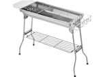 Barbecue Portatile A Carbonella In Acciaio Inox - Barbecue Da Campeggio Pieghevole Con Padella Antiaderente - Ideale Per Picnic, Festival, Giardini E Cortili