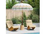 Vidaxl Ombrellone Balinese Crema 185 X 185 X 260 Cm