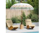 Vidaxl Ombrellone Balinese Crema 215 X 215 X 260 Cm