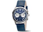Boccia 3734-02 Orologio Da Uomo Cronografo In Titanio Blu Scuro