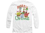 Spongebob Squarepants - Maglietta "Merry Christmas"" Per Uomo/Donna Unisex TV10592 (Xl) (Bianco)"