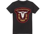 Yellowstone - Maglietta "Non Scegliamo Noi La Strada"" Per Uomo/Donna Unisex TV19870 (Xl) (Verde Militare/Bianco/Giallo)"