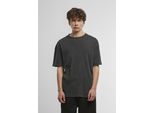 Urban Classics T-Shirt Herren Washed Rib Tee Schwarz Basics 100% Baumwolle S