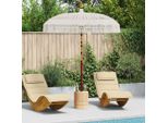 Vidaxl Ombrellone Macrame Crema 190 X 190 X 260 Cm