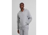 PáNská Mikina Urban Classics Basic Essential Zip Hoody Grigio Erica - Xxl