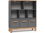 Vitalispa Scaffale Per Bambini Malia, 98.4 X 113.4 Cm, Grigio/Artisan