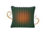 Tappetino Riscaldante Forsmano, 38X38Cm, 6 Livelli Di Riscaldamento, Elettrico, Spegnimento Automatico, Pelliccia Sintetica, Lavabile, Tappetino Riscaldante Con Led E Timer, Verde
