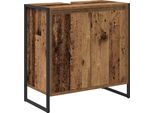 Vidaxl Mobile Da Bagno Con Anta In Legno Di Recupero 60 X 30 X 60 Cm Materiale A Base Di Legno