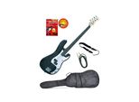 E-Bass CLIFTON Clifton E-Bass, schwarz, Saiteninstrumente, Rechtshänder, Komplettset, H:7cm L:115cm
