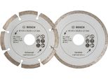 Bosch 2X Dischi Diamantati Per Piastrelle E Materiali Da Costruzione, Diametro: 115 Mm - 2607019478