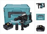 Makita Dhr 243 T1J Martello Perforatore A Batteria 18 V 2,0 J Sds Plus Brushless + 1X Batteria 5,0 Ah + Makpac - Senza Caricabatteria