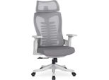 Sedia Girevole Per Ufficio "Caren"" , In Grigio - Bianco, 72 X 72 X 134 Cm"