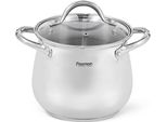 Pentola Fissman-Favio Con Coperchio, Acciaio Inox, 29X20X23 Cm, 4 L, Argento