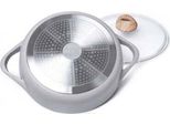 Pentola Fissman-Borneo Con Coperchio, 3,6 L, Alluminio, Grigio