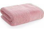 Eurofirany | Asciugamano Da Bagno - Asciugamano Grande - 70 X 140 Cm - Rosa - Spugna - Cotone