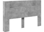 Vidaxl Testiera Grigio Cemento 160 X 16,5 X 103,5 Cm Materiale A Base Di Legno