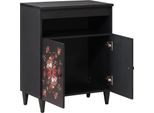 Vidaxl Armadietti Multicolore 60 X 33,5 X 75 Cm In Legno Massiccio Di Mango