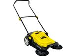 Geko | Spazzatrice, 65 Cm, Resa Oraria: 2400 M²/H, 2 Spazzole Laterali, Contenitore Di Raccolta: 20 L, Larghezza Di Lavoro: 680 Mm, Set Di Spazzole Laterali Per Rifiuti Umidi