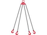 Braca A Catena Vevor, Catena A Braca Da 10 Mm X 3 M Con 4 Ganci, Catena A 4 Fili In Lega Di Acciaio G80, Catena Forestale Con Portata Di 10,4 T, Paranco A Catena Motorizzato Regolabile Per Il Traino Di Carichi