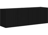 Syfax™ Mobile Tv Da Parete 2 Pcs Nero 59,5 X 31 X 40 Cm
