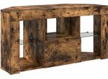 Syfax™ Mobile Tv Led Angolare Rovere Fumé 100 X 40 X 50 Cm