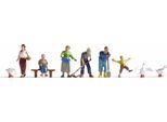 Noch H0 Figure Contadine, Set Di Figure, Scala 1:160 N, Colorate A Mano Per Scenari Rurali Nel Modellismo