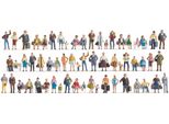 Noch 37070 Mega Economy Set Figure 60 Figure, Senza Banchi
