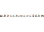 Noch 16050 Set Mega Economy "Viaggiatori"" 30 Figure, Senza Gambe, Senza Panchine"