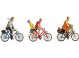 Noch Set Di Figure Di Ciclisti, In Movimento E Colorati A Mano In Scala Tt, Ideali Per Modellismo E Diorami