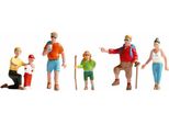 Noch Wanderer, Figure Mobili Per Modellismo, Scala N 1:160, Set Di Figure In Plastica Per Diorami E Modellismo Ferroviario