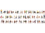 Noch 46071 Set Mega Economy "Seduti"" 60 Figure, Senza Panchine"
