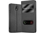 Cadorabo Custodia Protettiva Per Samsung Galaxy Note 3 Cover In Nero Custodia Del Telefono Cellulare Libro Custodia Cover Etui