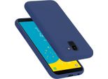 Cadorabo Custodia Protettiva Per Samsung Galaxy J6 2018 Custodia In Blu Telefono Cellulare Custodia Cover Tpu Etui