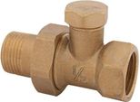Js Heizkoerperverschraubung Muffe Durchgangsform,Dn10,3/8",Vernick."