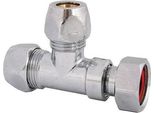 Js T-Stueck M. 2 Quetschverschr.+ 1 Ue-Mu,Dn10,3/8"X10Mm,Verchromt"