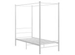 Syfax™ Letto A Baldacchino Bianco In Metallo 100X200 Cm