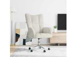Vidaxl Poltrona Relax In Velluto Bianco Crema