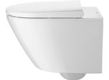 Wc Suspendu Duravit D-Neo, Chasse Deau Basse, Sans Rebord, Sortie Horizontale, Durafix, 370X540X400Mm, 2577092000, 2577092000
