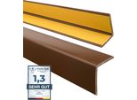Quest Profilo Angolare Protettivo In Pvc Morbido Autoadesivo 27X27 Mm, 1,3 M, Protezione Bordi, Marrone
