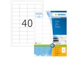 Herma 4474 4474 Etichette Premium - 48,5 X 25,4 Mm, Bianco, Opaco, Bordo, 4000 Pezzi