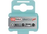 Ks Tools 1/4 Inox+ Bit, 25 Mm, PZ2, Confezione Da 5 Pezzi, 910.2222