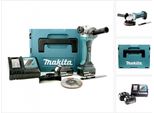 Makita Bga 452 Rfj Smerigliatrice Angolare A Batteria 18V 115Mm + 2X Makita Batterie BL1830 B + Caricabatterie + Valigetta Makpac