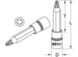 Ks Tools 1/2" Bit Presa Lunga PZ4 - 917.1305"