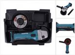 Makita Dga 452 Ze Smerigliatrice Angolare A Batteria 18V / 115 Mm + Inserto Per Makpac ( 837632-8 ) - Senza Batterie, Senza Caricabatterie