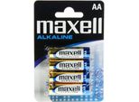 Maxell Alkaline Batterie, Mignon Aa, 4Er Blister