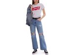 Levi's Donna - T-Shirt In Cotone Bianco Con Logo Batwing - Taglia M