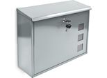 Relaxdays 10017419_55 Relaxdays Briefkasten Silber